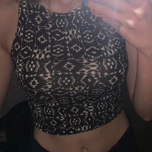Tribal crop top